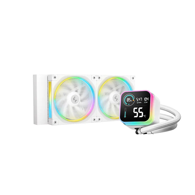 R-LQ240-WHDSMC-G-1 - Deepcool LQ240 WH 240mm ARGB Liquid CPU Cooler