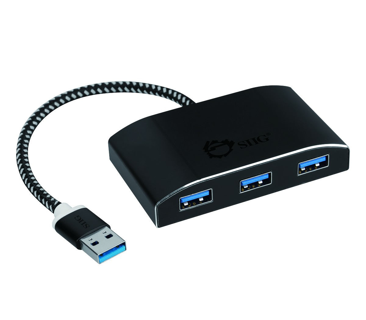 JU-H40F12-S1 - Siig QUICKLY ADDS FOUR USB 3.0 PORTS TO YOUR COMPUTER AND PROVIDES OPTIONAL POWER