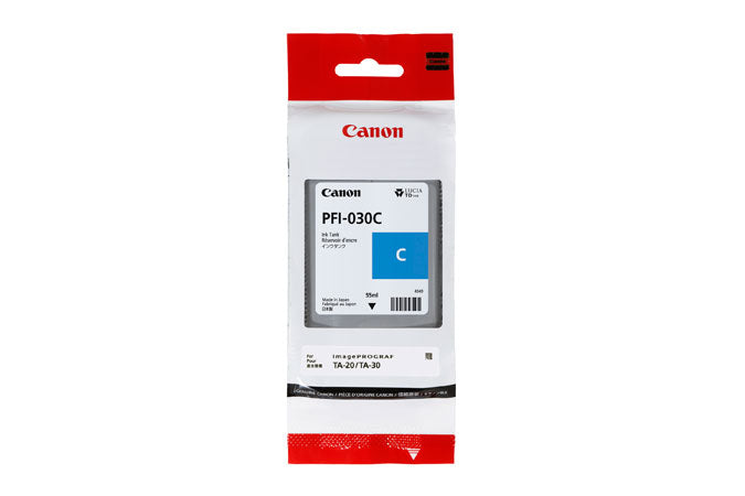 3490C001 - Canon CANON PFI-030 SD CYAN INK FOR IMAGEPROGRAF TA-30