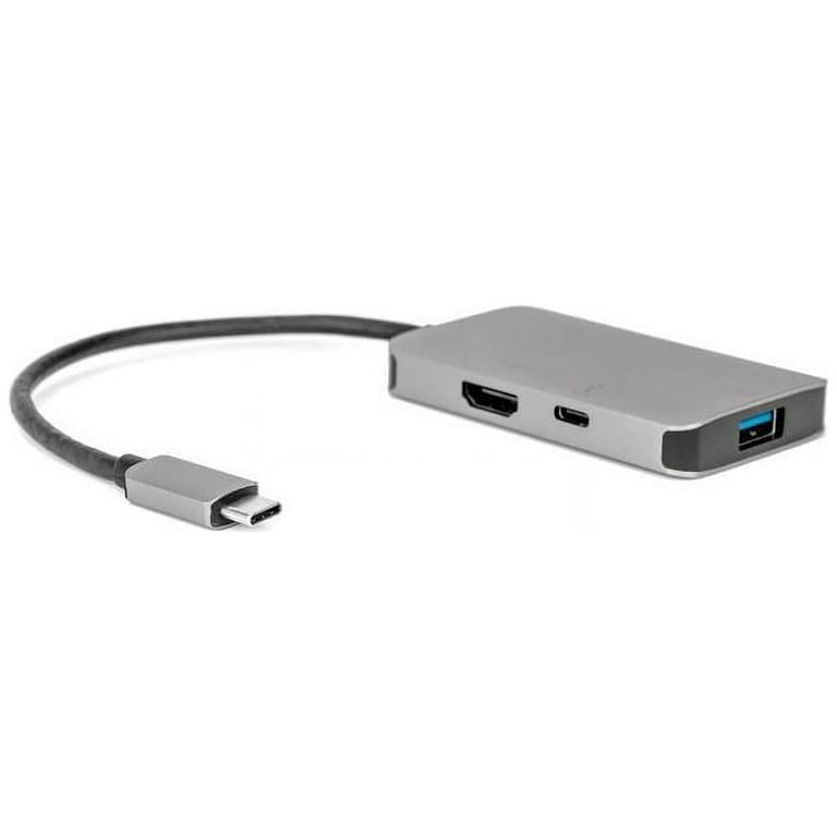 Y10A176S1 - Rocstor USB-C TO USB 3.0 HDMI USB-C 3.1 MULTIFUNCTION ADAPTER 15CM