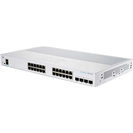 Cisco CBS250 Managed L3 Gigabit Ethernet (10/100/1000) 1U Black, Gray