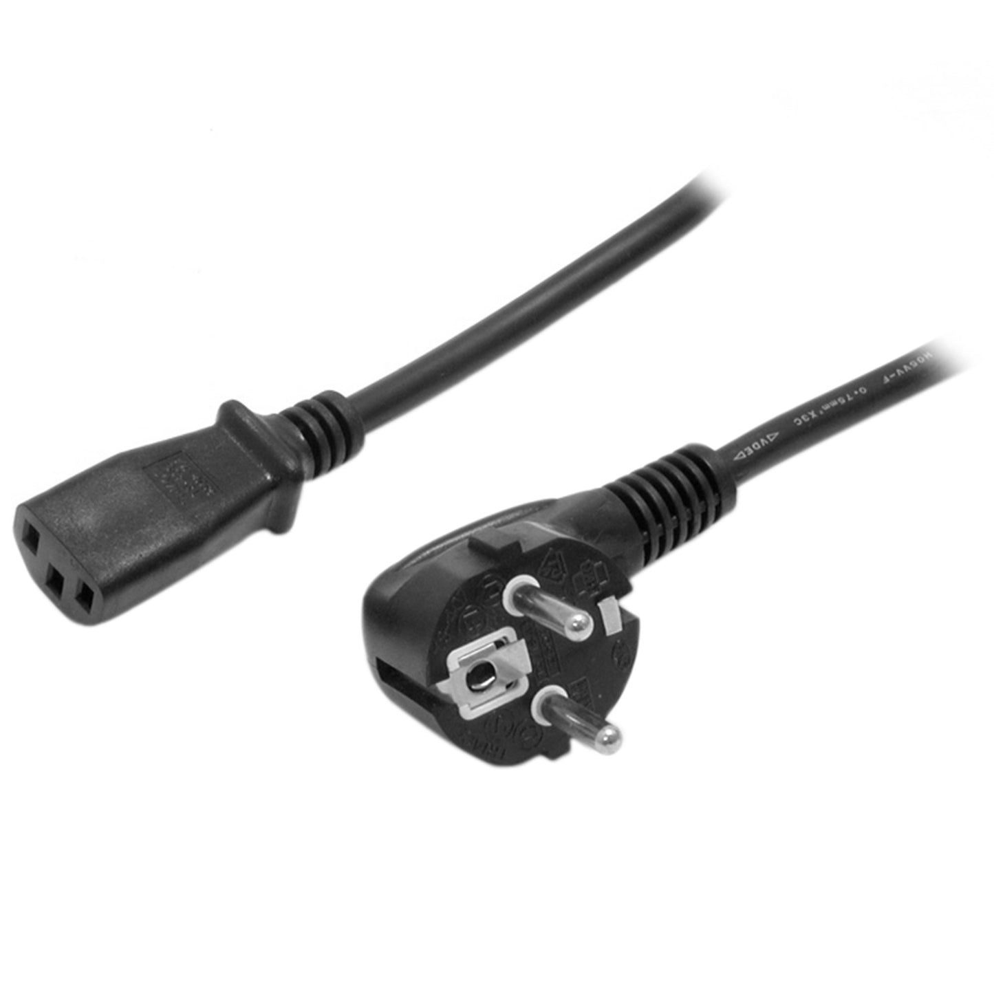 PXT101EUR - StarTech.com 2M (6.5FT) 18AWG (0.75MM2) FLEXIBLE COMPUTER POWER CORD W/ EU SCHUKO PLUG AND IE