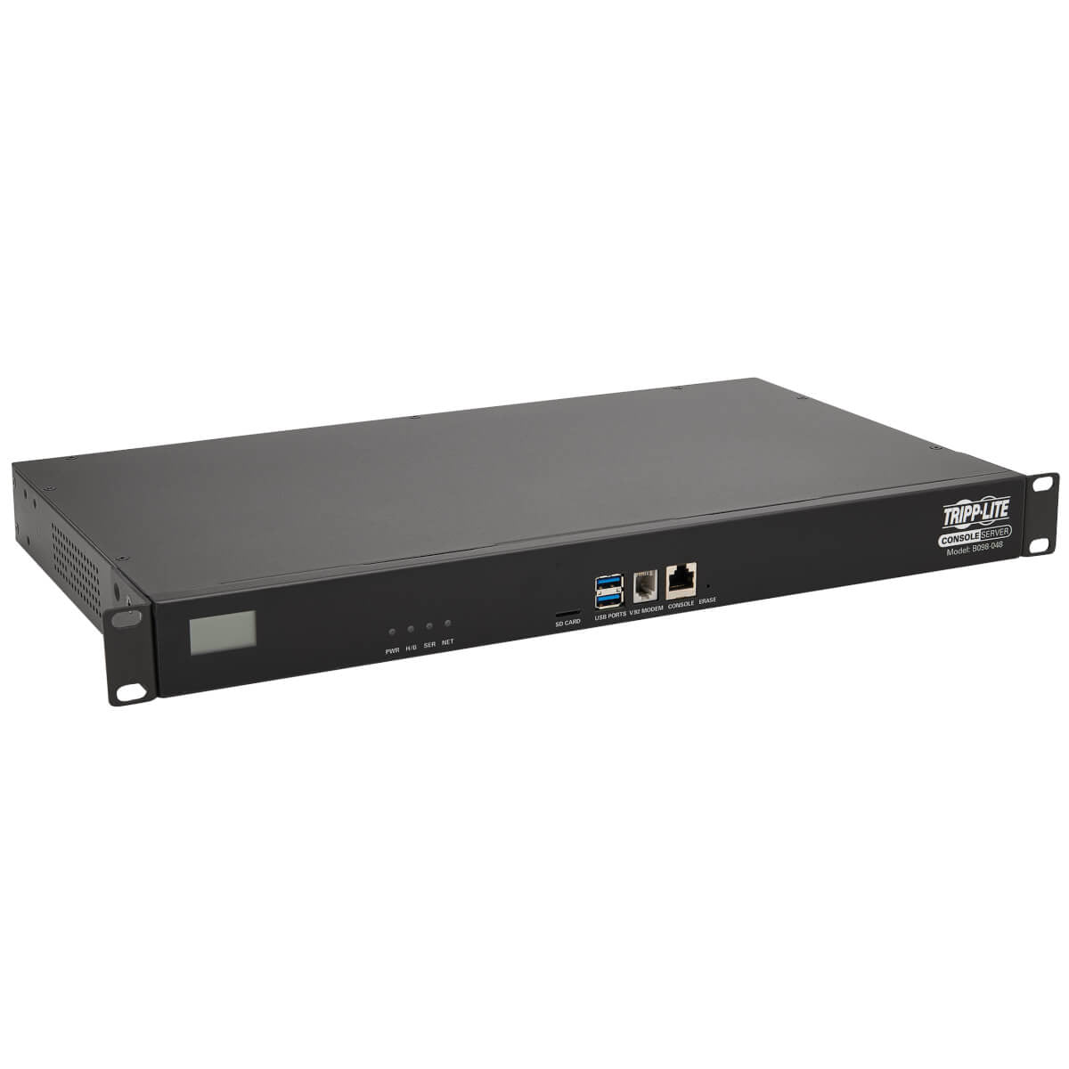 48-PORT SERIAL CONSOLE SERVER, USB PORTS (2) - DUAL GBE NIC, 16 GB FLASH, SD CAR
