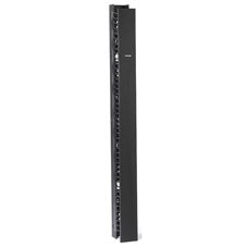 VERTICAL IT RACKMOUNT CABLE MANAGER - 45U X 6"W, SINGLE-SIDED, BLACK, GSA, TAA