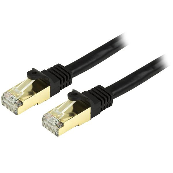 C6ASPAT12BK - StarTech.com CAT6A ETHERNET CABLE DELIVERS 10 GIGABIT CONNECTION FREE OF NOISE & EMI/RFI INTE