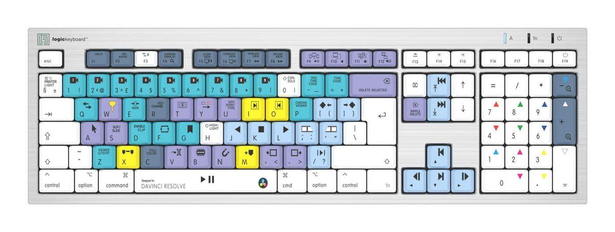 LKB-RESC-CWMU-FR - LogicKeyboard DaVinci Resolve Classic ALBA USB French Mac Keyboard