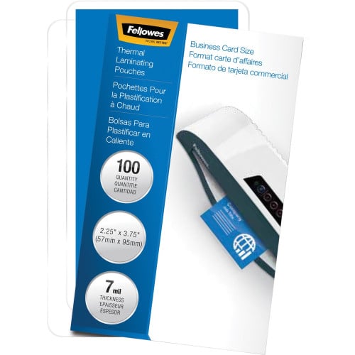52059 - Fellowes GLOSSY POUCHES BUSINESS CARD 7