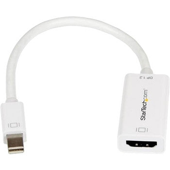 MDP2HD4KSW - StarTech.com WHITE ACTIVE MINI DISPLAYPORT TO HDMI ADAPTER DONGLE - 4K 30HZ/1080P/7.1 AUDIO/H