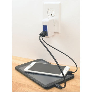 U280-002-W12 - Tripp Lite 2-PORT USB WALL/TRAVEL CHARGER, 5V 3.4A / 17W
