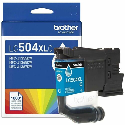 LC504XLC - Brother High-Yield Cyan Ink Cartridge Up to 1 000 Pages