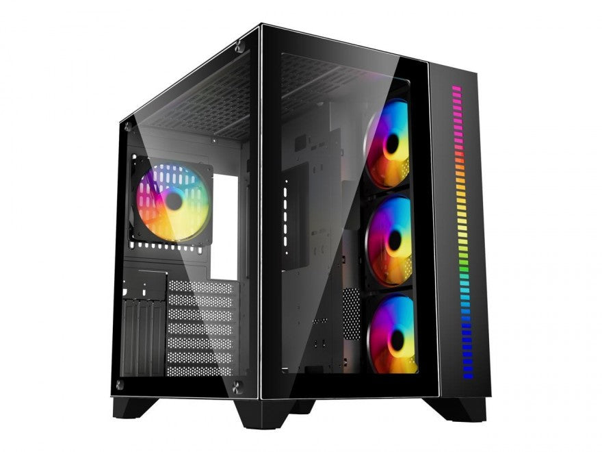 ARGB-Q10-BK - DIYPC Black USB3.0 ATX Mid Tower Gaming Computer Case