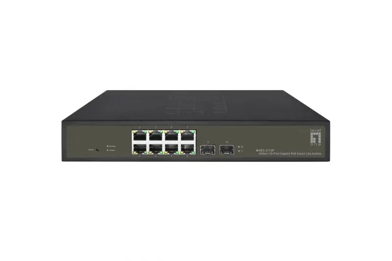 GES-2110P - LevelOne 10-Port Gigabit Smart Managed PoE+ Switch