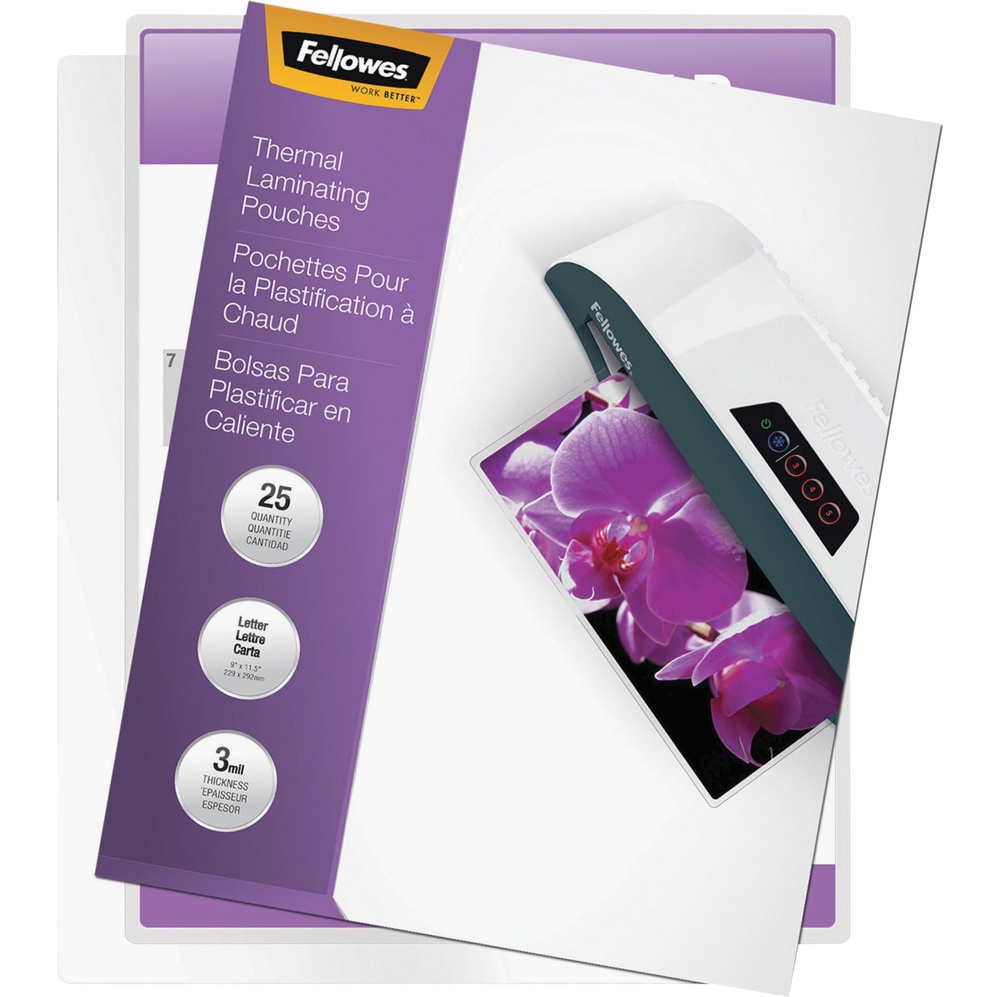 52041 - Fellowes LAMINATING POUCHES LETTER 7MIL 100PK