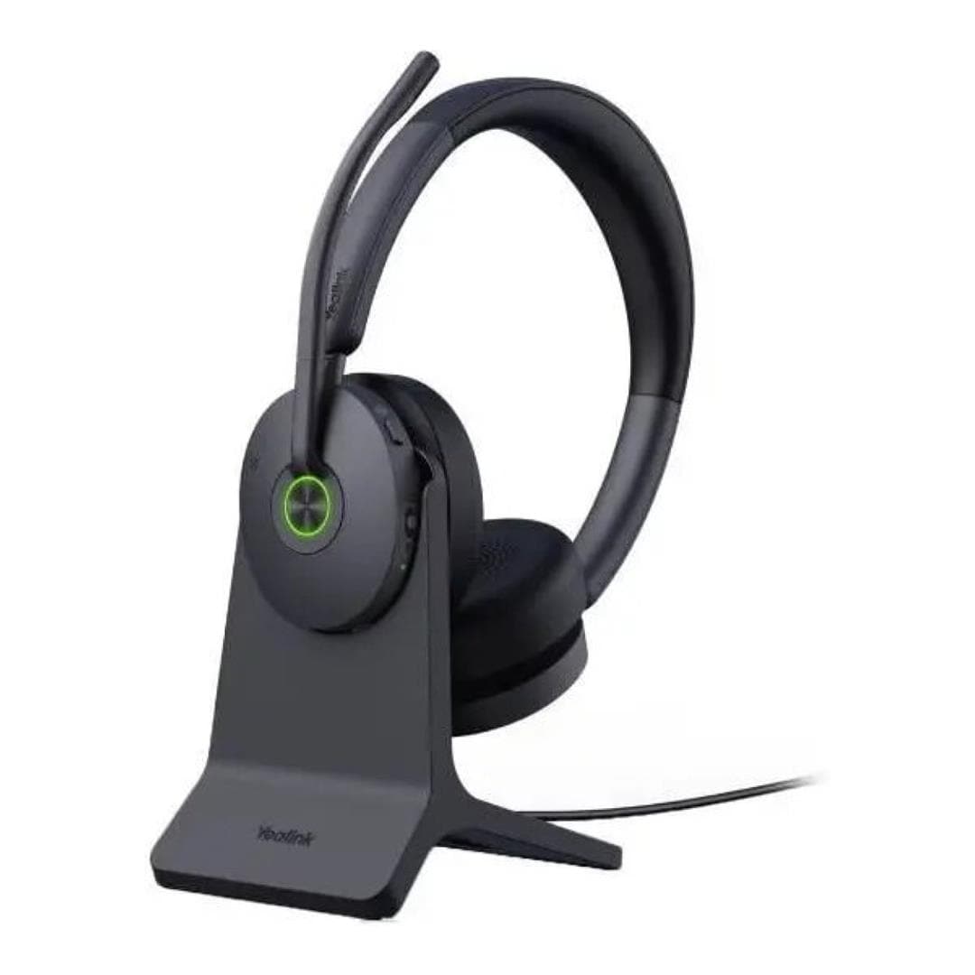 1208741 - Yealink WH68 Hybrid ANC Wireless DECT & Bluetooth Stereo Headset & Charging Stand