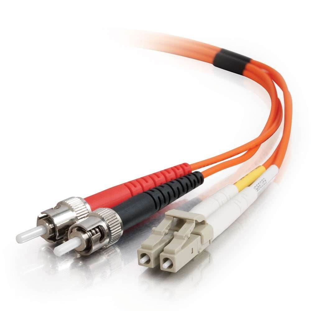 C2G 15m LC/ST Plenum-Rated Duplex 62.5/125 Multimode Fiber Patch Cable fiber optic cable 590.6" (15 m) Orange