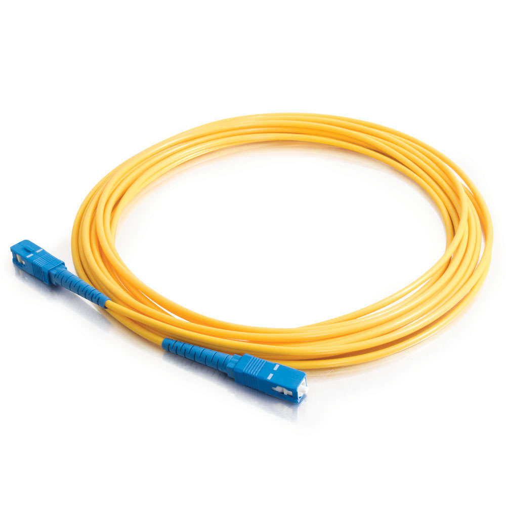 12505 - Legrand C2G 3M SC-SC 9/125 DUPLEX SINGLE MODE OS2 FIBER CABLE - YELLOW - 10FT OS2 CABLE