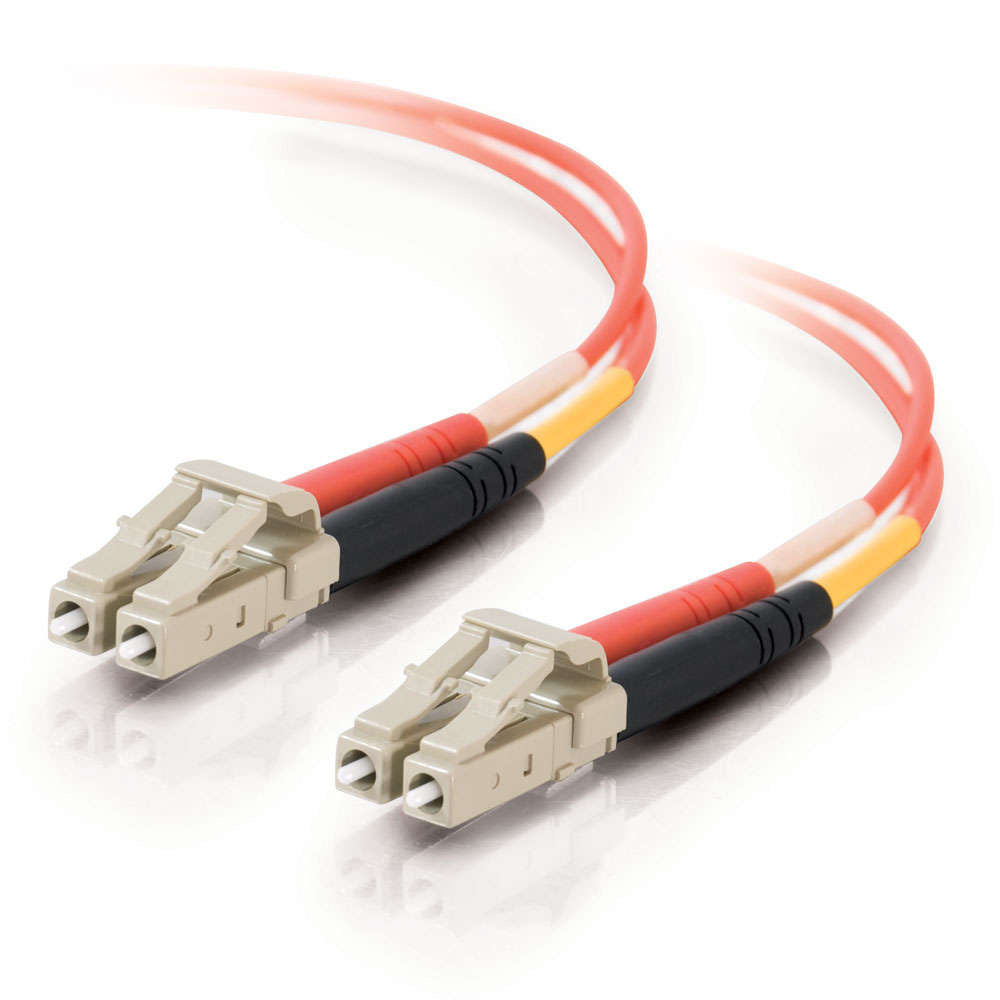 C2G 30m LC/LC Plenum-Rated Duplex 50/125 Multimode Fiber Patch Cable fiber optic cable 1181.1" (30 m) Orange