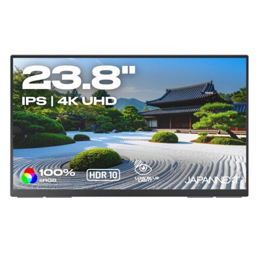 JN-MD-IPS238U-C6 - JAPANNEXT 23.8-Inch 4K UHD IPS 60Hz USB-C 65W Portable Monitor