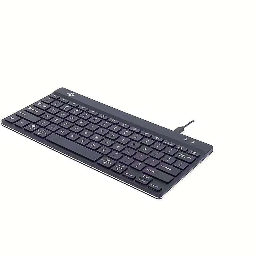 RGOCOUSWDBL - R-Go Tools COMPACT BREAK KEYBOARD QWERTY (US) BLACK WIRED