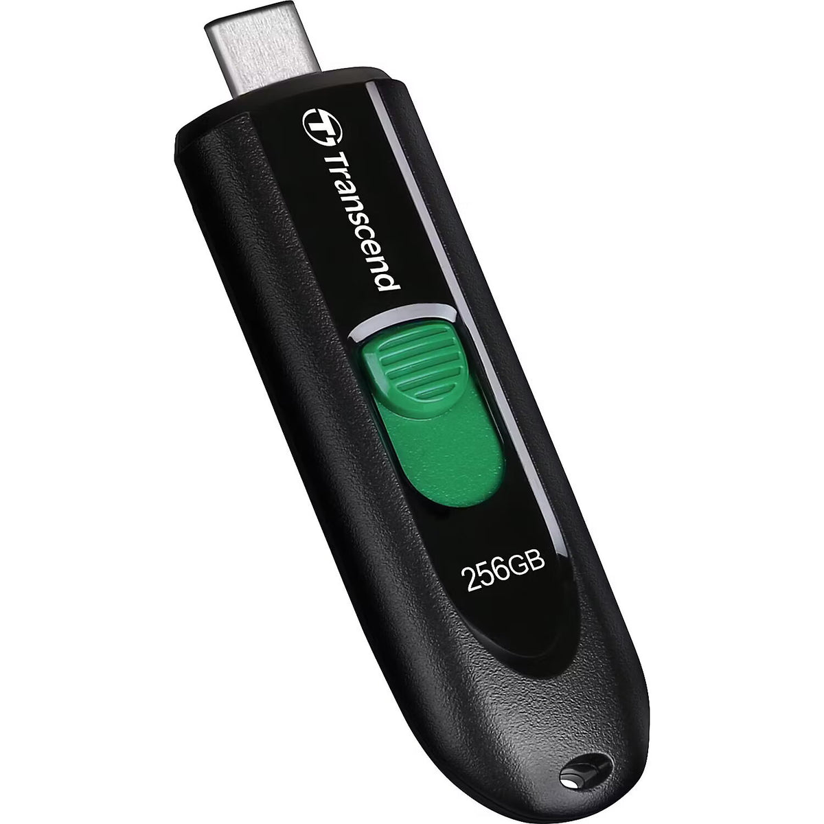 TS256GJF790C - Transcend 256GB USB-C 3.2 Gen 1 Retractable Flash Drive in Black