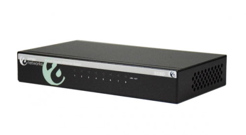 SG8D - Amer Networks 8 PORT 10/100/1000MBPS GIGABIT ETHERNET DESKTOP SWITCH. METAL CHASSIS WITH WALL