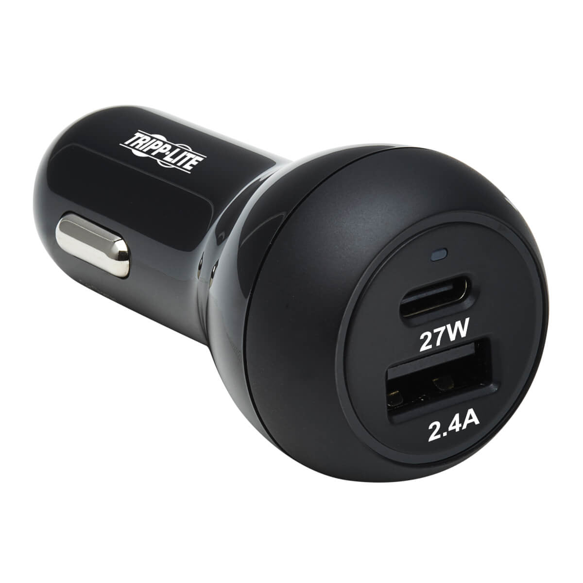 U280-C02-39W-1B - Tripp Lite USB CAR CHARGER DUALPORT 39W USB C USB-A