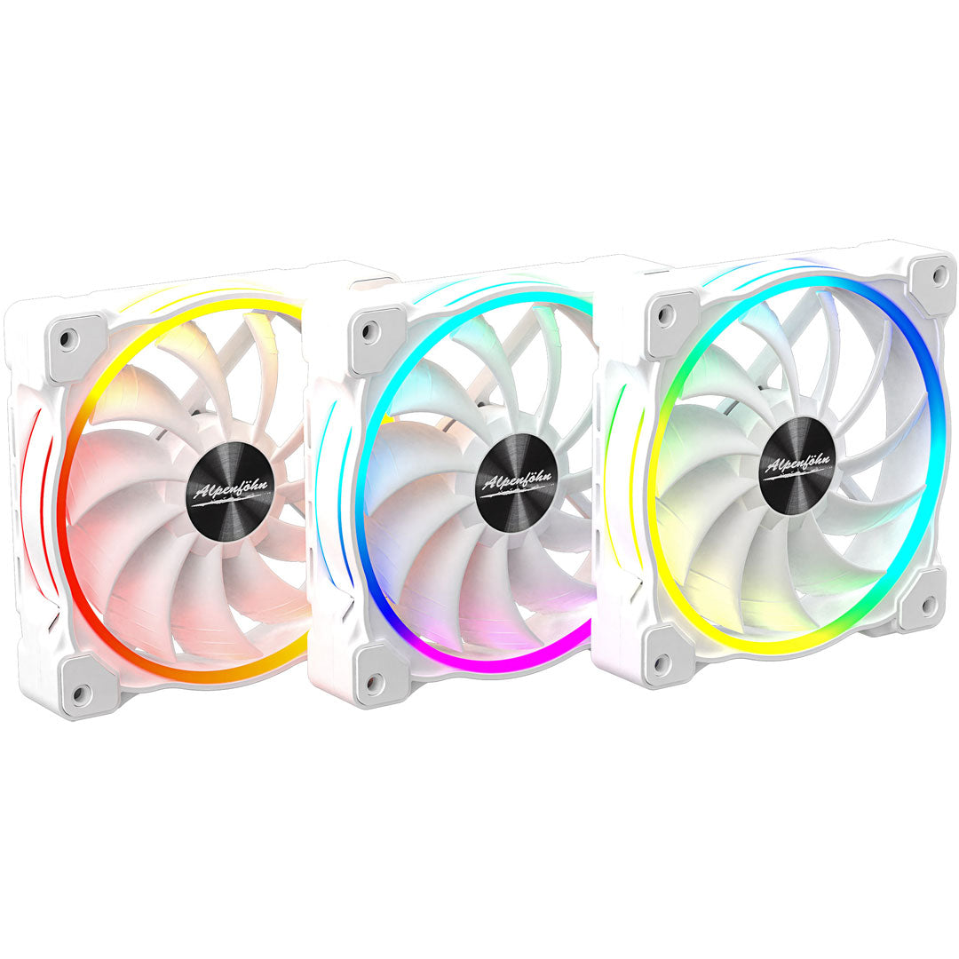84000000165 - Alpenföhn Wing Boost 3 ARGB High Speed 120mm White Fan