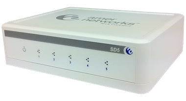 Amer Networks THE SD5 PALM-SIZED 10/100MBPS NWAY ETHERNET SWITCH IS AN EXCELLENT CHOICE FOR SM