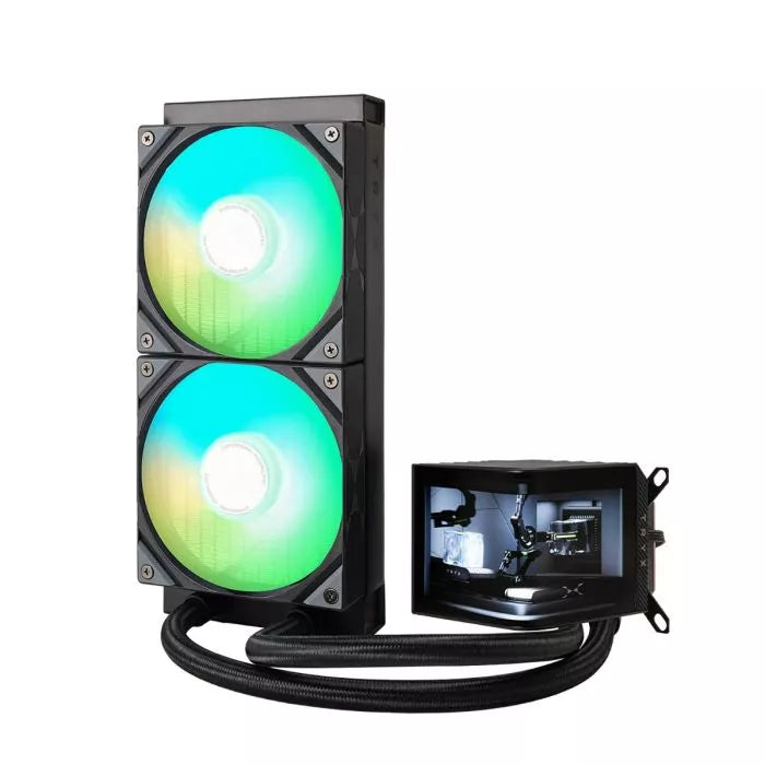 L-P240A-AS2M-G0K - TRYX PANORAMA 240 ARGB Black AMOLED AIO Liquid CPU Cooler