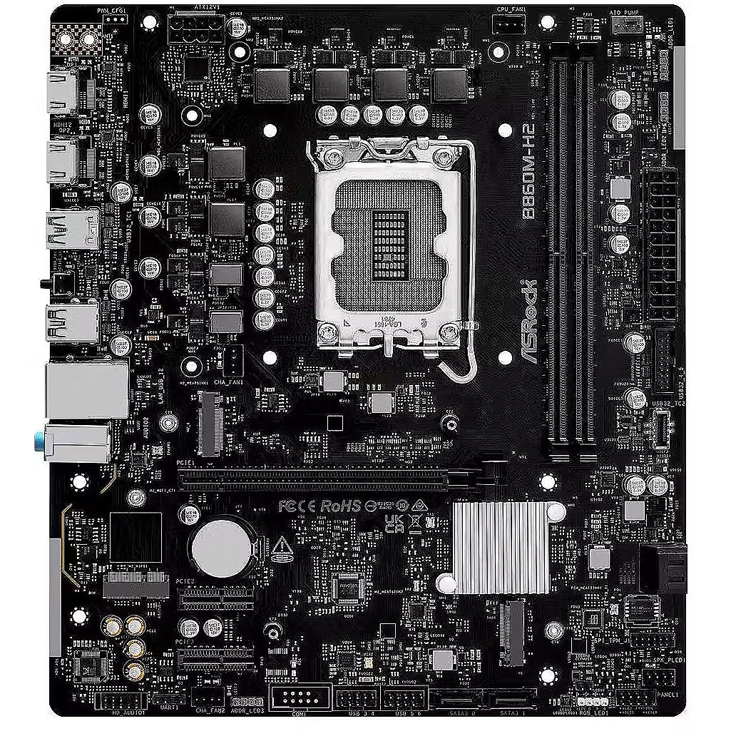 90-MXBS0-A0UAYZ - ASRock B860 LGA1851 DDR5 Micro-ATX Motherboard