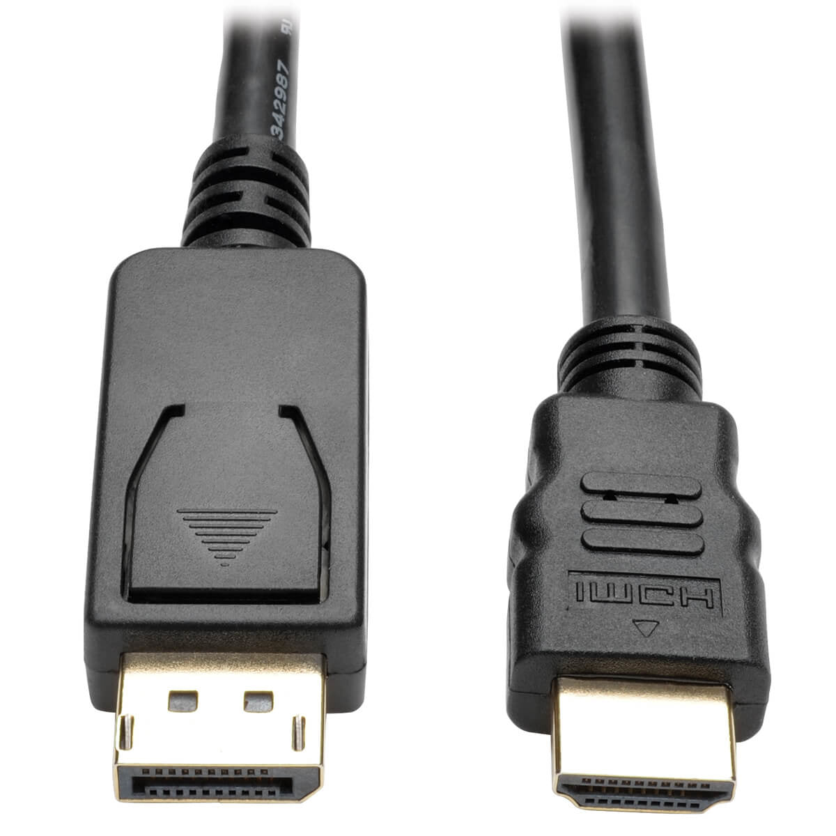 P582-006-V2 - Tripp Lite 6FT DISPLAYPORT TO HD ADAPTER CONVERTER CABLE DP W/ LATCHES TO HDMI DPORT 1.2 4K