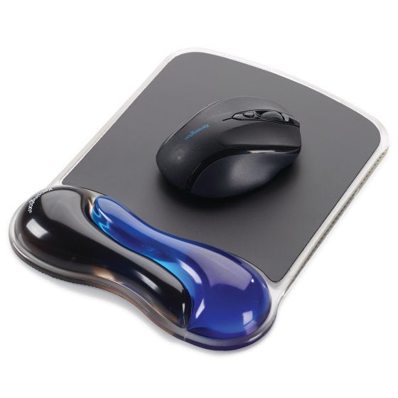 K62401AM - Kensington DUO GEL WAVE MOUSE PAD WRIST REST BLUE