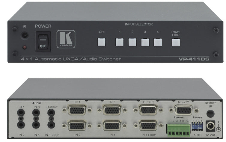 51-70654190 - Kramer Electronics THE VP-411DS IS A HIGH-PERFORMANCE SWITCHER FOR COMPUTER GRAPHICS VIDEO SIGNALS,