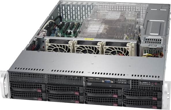 Supermicro SuperChassis 825TQ-R700UV, Silver Low Profile (Slimline) 700 W