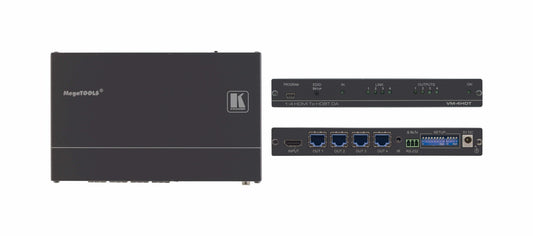 10-80359090 - Kramer Electronics VM-4HDT IS A HIGH-QUALITY, LONG-REACH 4K@60HZ (4:2:0) HDBASET EXTENDER DISTRIBUT
