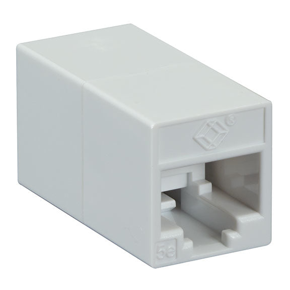 CAT5E UNSHIELDED STRAIGHT-PIN COUPLER - WHITE, 10-PACK, GSA, TAA