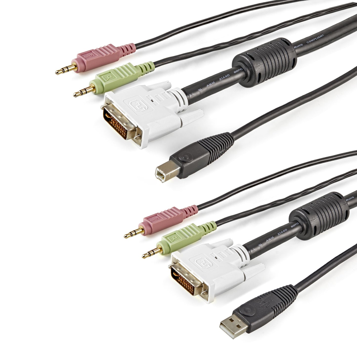 USBDVI4N1A6 - StarTech.com CONNECT HIGH RESOLUTION DVI VIDEO, USB, AUDIO AND MICROPHONE ALL IN ONE CABLE -