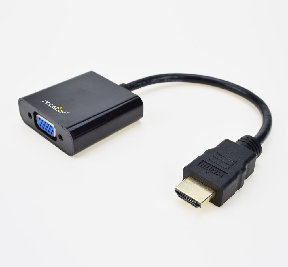 Y10A187-B1 - Rocstor HDMI TO VGA + 3.5MM AUDIO ADAPTER HDM