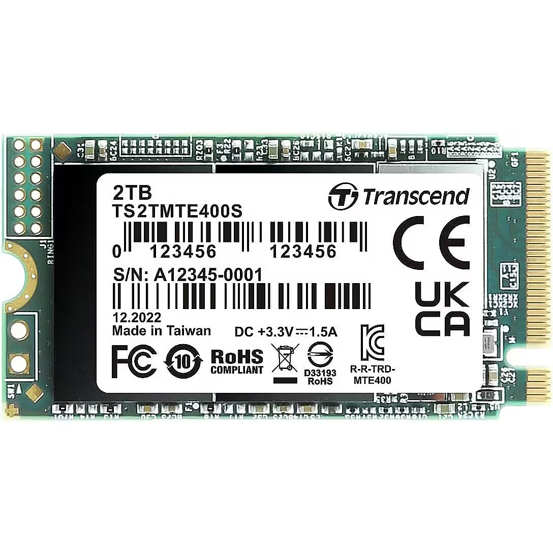 TS2TMTE400S - Transcend 400S 2TB M.2-2242 PCIe TLC SSD