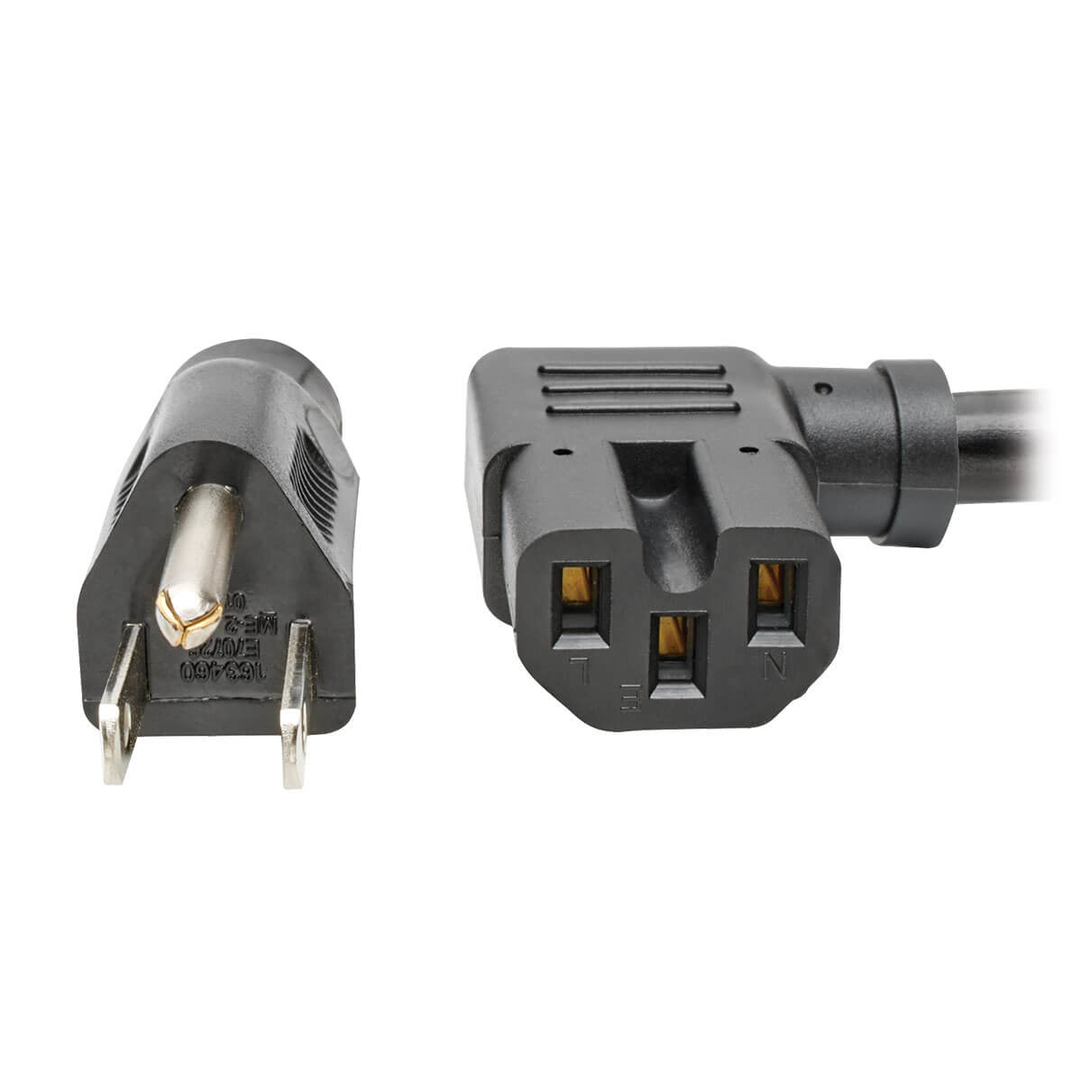 P019-008-C15RA - Tripp Lite HEAVY-DUTY POWER CORD, 15A, 14AWG (NEMA 5-15P TO RIGHT ANGLE IEC-320-C15), 8-FT.