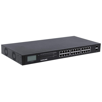 561242 - Intellinet PoE+ 24-Port Gigabit mit 2 SFP-Ports 370W Switch