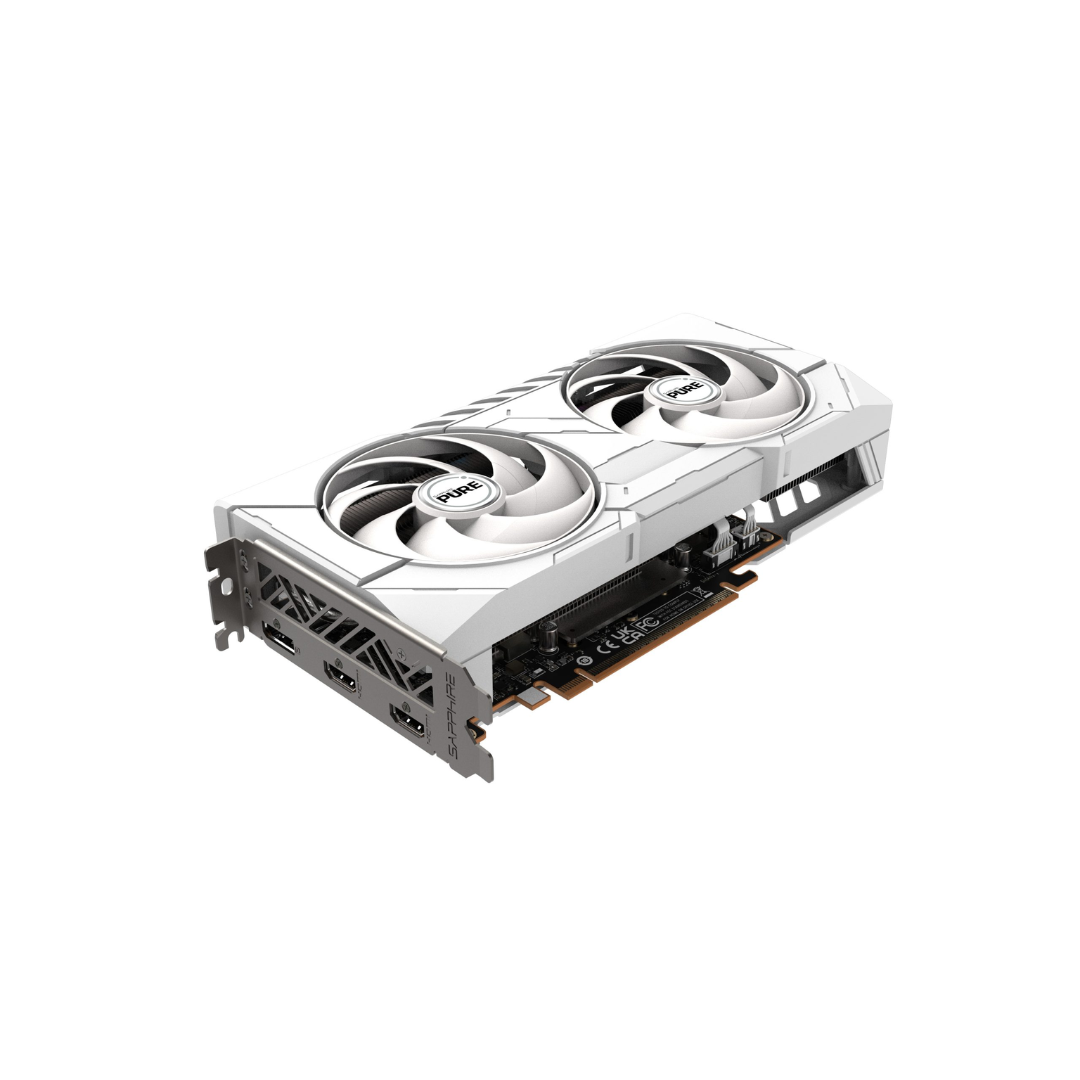 11350-02-20G - Sapphire Radeon PURE RX 9060 XT 16GB White Graphics Card DP/HDMI