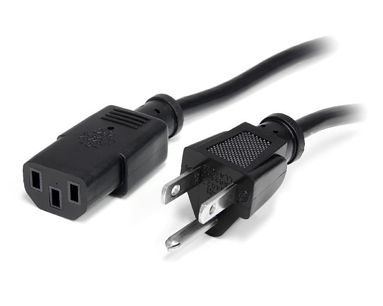 PXT10115 - StarTech.com 15FT (4.5M) 18AWG FLEXIBLE COMPUTER POWER CORD W/ NEMA 5-15P AND IEC 60320 C13 C