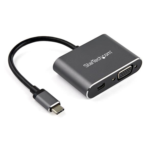 2-IN-1 USB-C MULTIPORT VIDEO ADAPTER W/ MINI DISPLAYPORT 1.2 OR VGA - USB-C TO 4