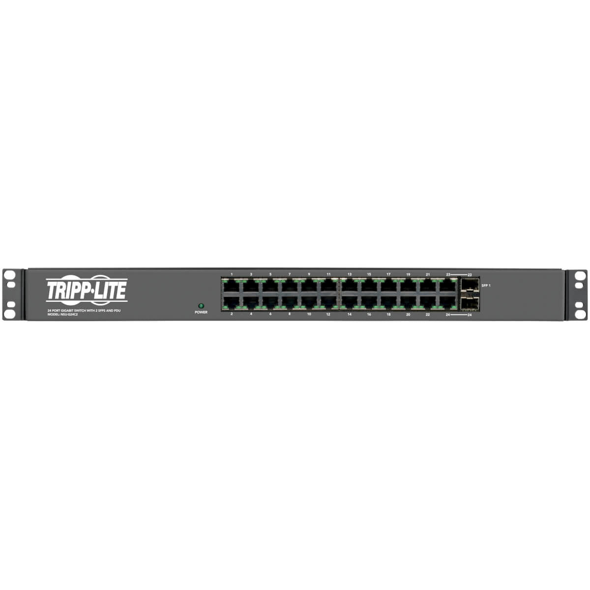 Tripp Lite NSU-G24C2 network switch Gigabit Ethernet (10/100/1000) 1U Black