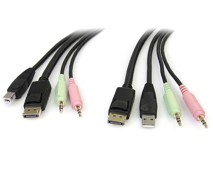 DP4N1USB6 - StarTech.com 4IN1 USB DISPLAYPORT KVM SWITCH CABLE
