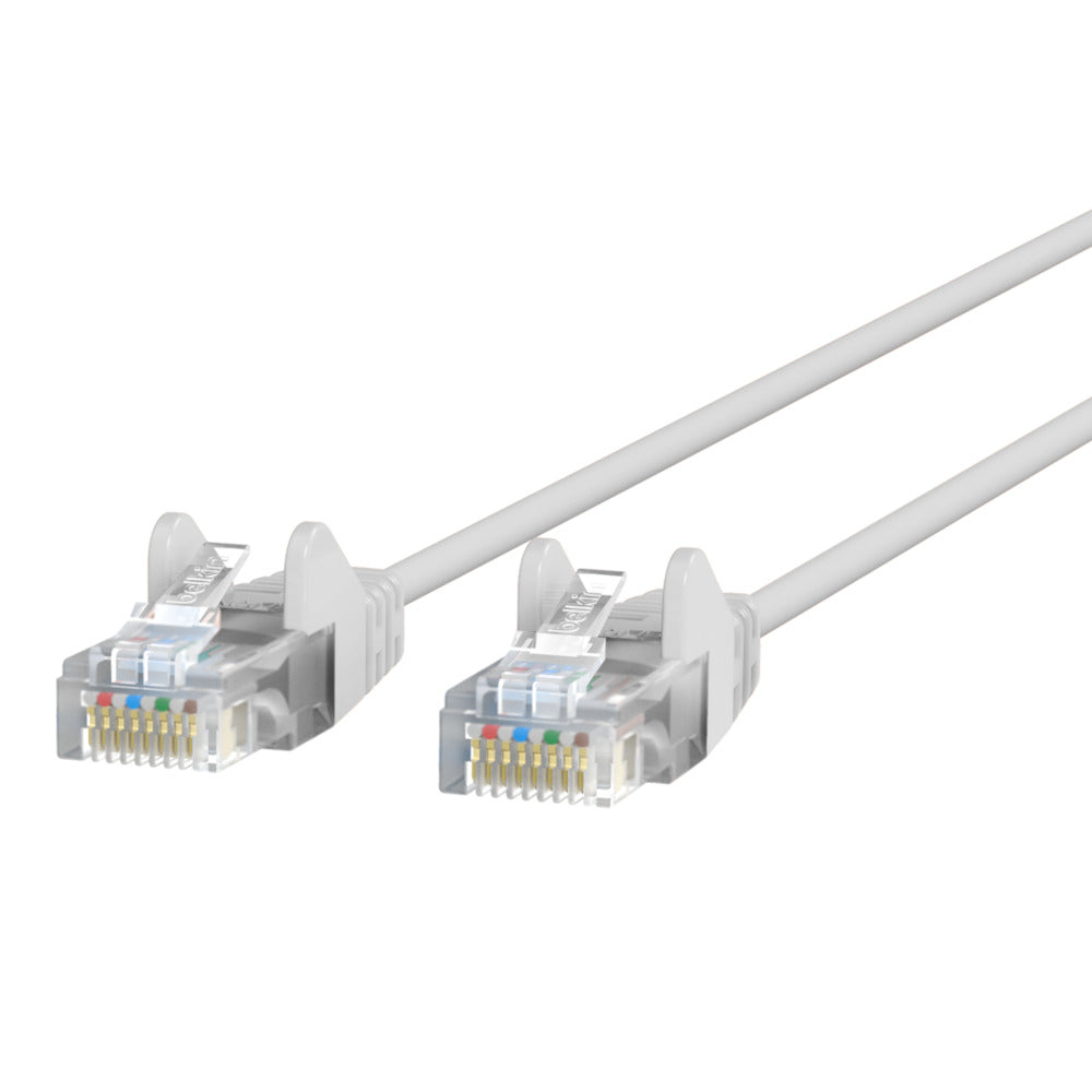 CE001B50-WHT-S - Belkin BELKIN CAT6 SLIM 28AWG CABLE -WHITE-50FT