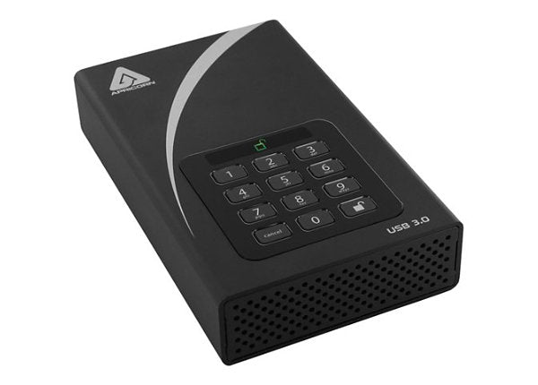 ADT-3PL256F-2000 - Apricorn AEGIS PADLOCK DT 2TB USB 3.0 (AES-256 FISP 140-2) 3.5-INCH EXTERNAL HARD DRIVE