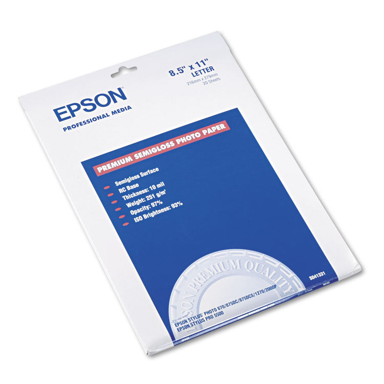S041331 - Epson 20 SHEET 8.5X11 LTR PREM