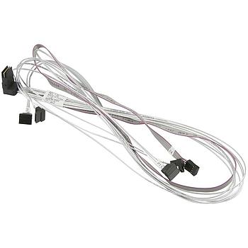 CBL-SAST-0644 - Supermicro SPARE PARTS-1, RA IPASS TO 4 SATA, 75/75/90/90CM W/90CM SB, 30AWG